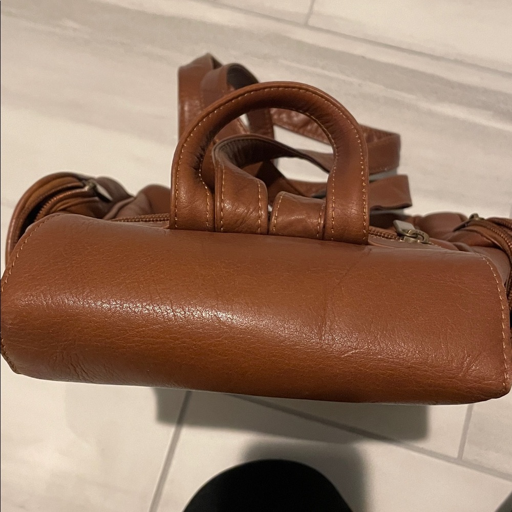 Wilson Brown Leather Mini Backpack - image 4
